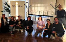 Radoo plaktu darbnca sadarbb ar Latgalieu kultras kustbu Volda un starptautisko kustbu Loesje Foto no RCB krjuma