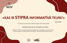 Kas ir stipra informativa telpa