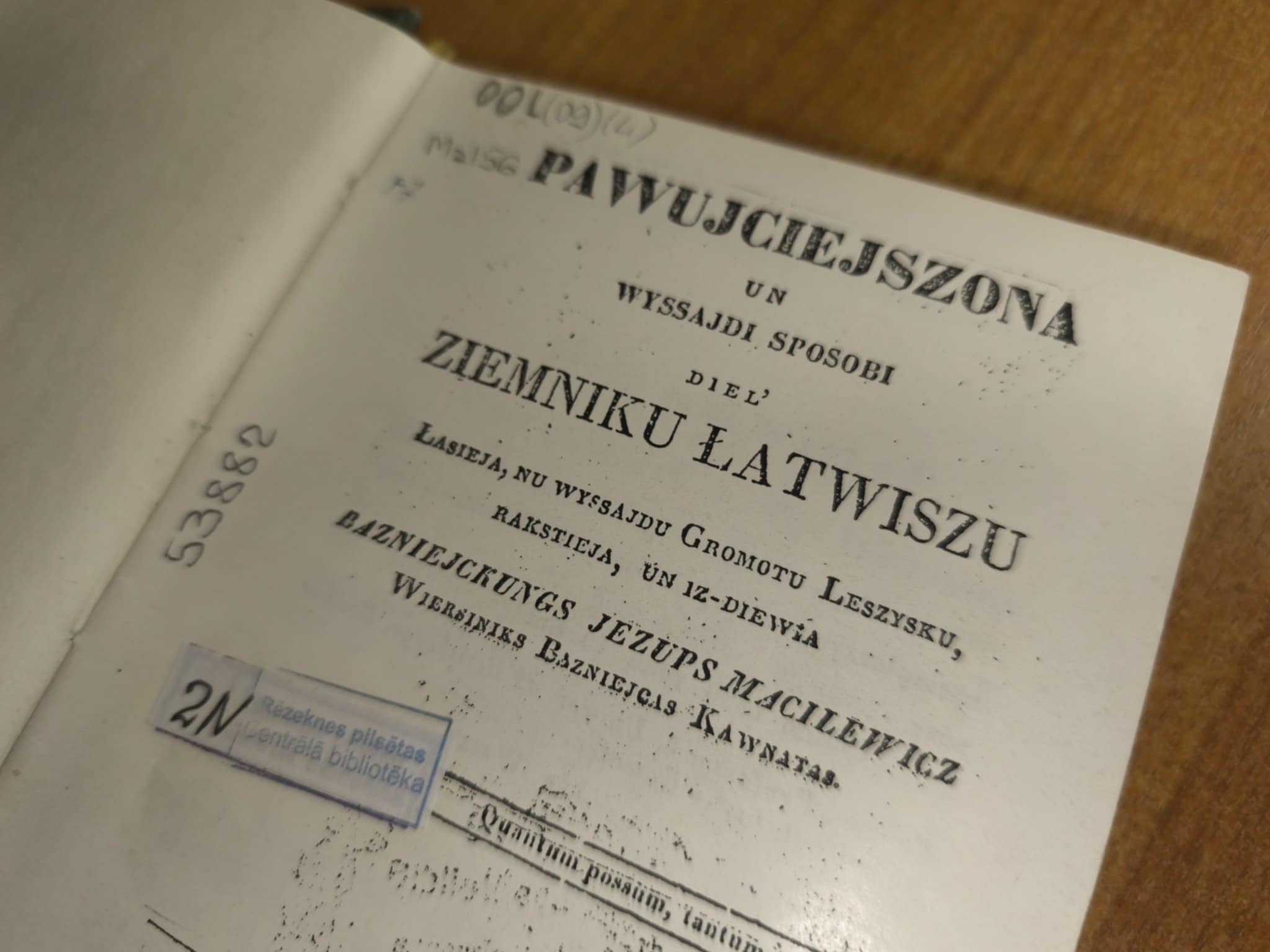 Grmata Pawujciejszona un wyssajdi sposobi diel zemniku latwiszu 1850 Via Foto Marione Baltkalne Latvijas Radio